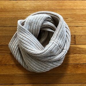 J.Crew Cozy Marled Tan/White Snood Scarf, NWT